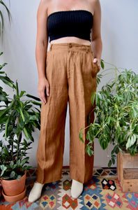 Russet Linen Trousers