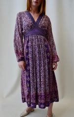 Vintage 1970's "Papillon" Indian Gauze Cotton Dress