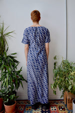 Seventies Indigo House Dress