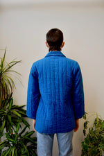 Quilted Cobalt Indian Cotton Jacket