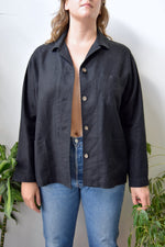 Black Linen Shacket