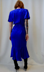Cobalt Silk Mermaid Dress