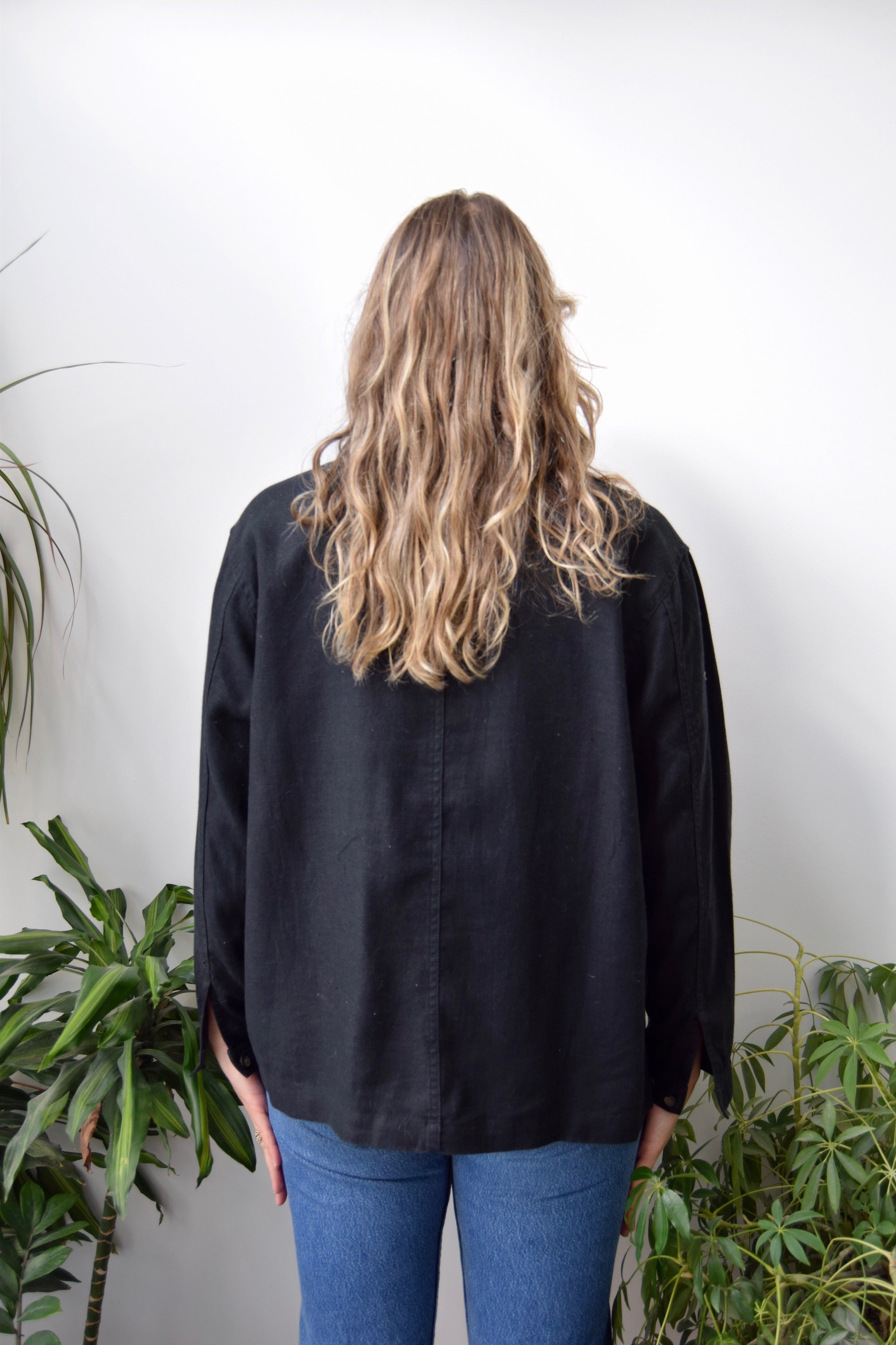 Black Linen Shacket