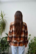 Vintage Plaid Wool Blend Jacket