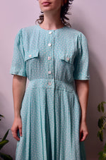 Mint Polka Dot Dress