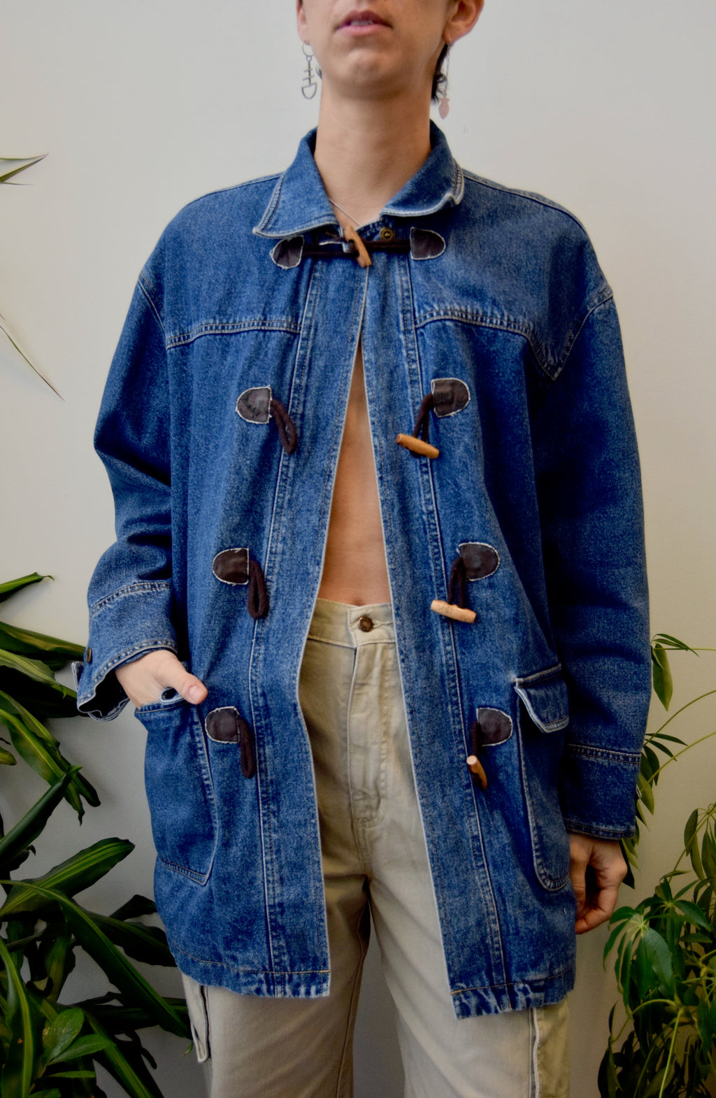 Denim Duffle Coat