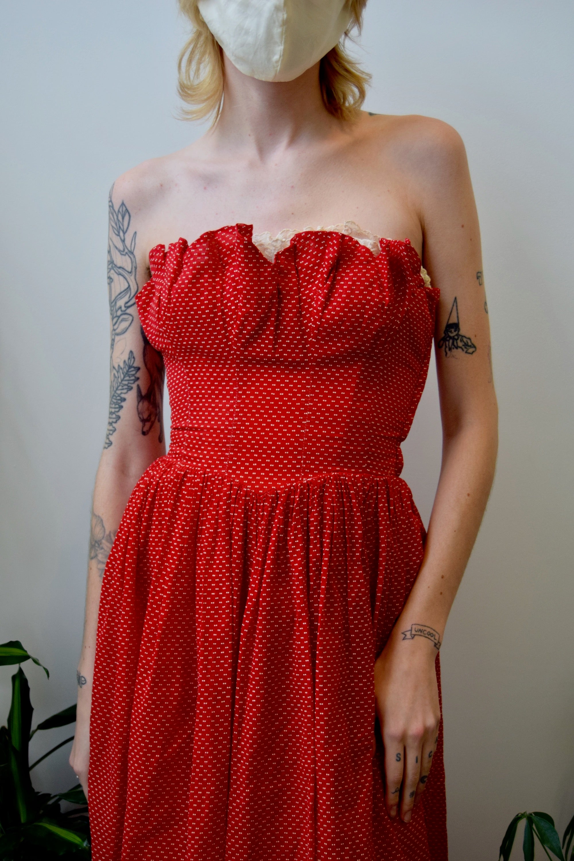 Vintage Polka Dot Gown