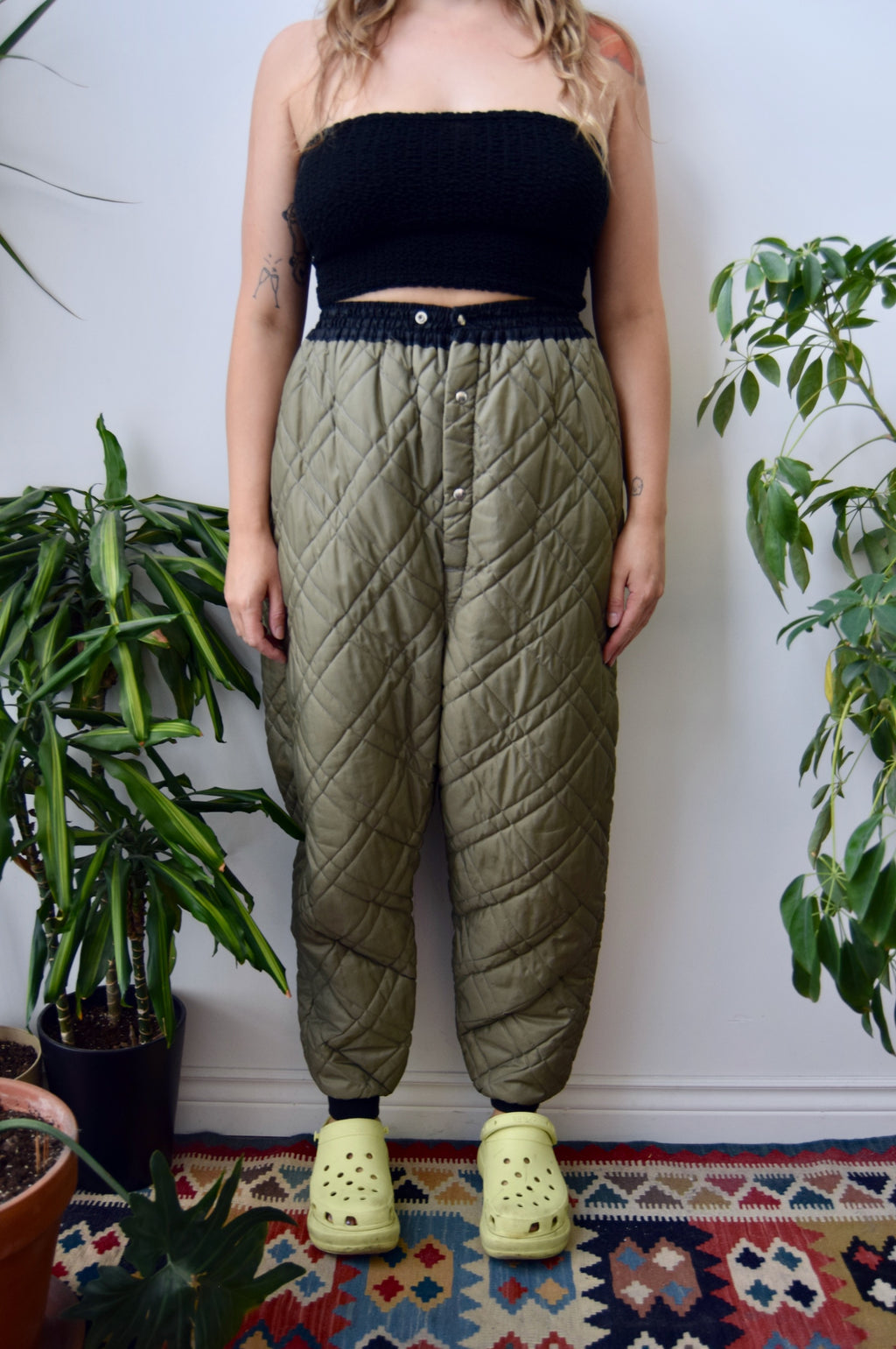 Olive Army Liner Pants