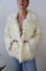 Shaggy Cream Coat
