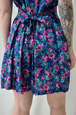 Purple Floral Playsuit