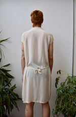 1920's Ivory Silk Dress