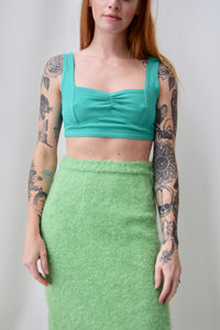 Kelly Green Knit Bustier