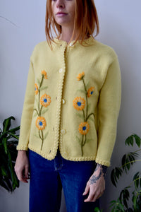 Sunshine Embroidered Floral Cardigan
