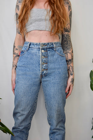 Button Fly Bongo Jeans