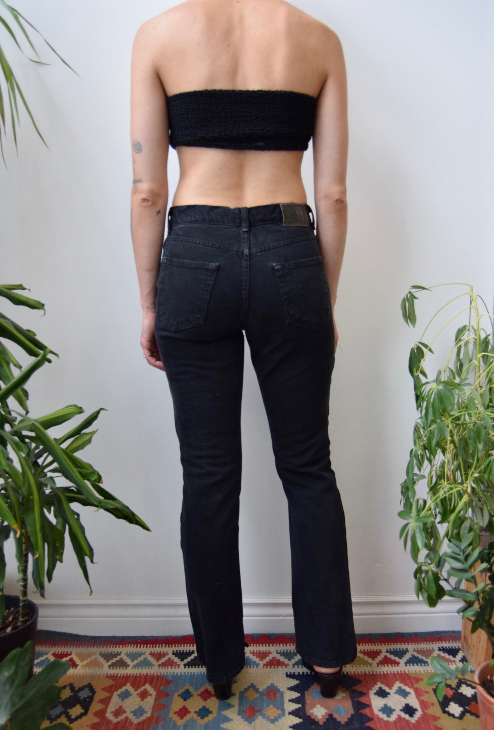 DKNY Slit Flare Jeans