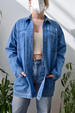 Mid Wash Denim Chore Coat