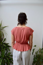 Seventies Pleated Top