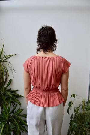 Seventies Pleated Top