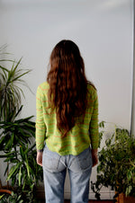 Striped Lime Knit Top