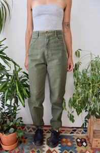 Olive Tapered Jeans