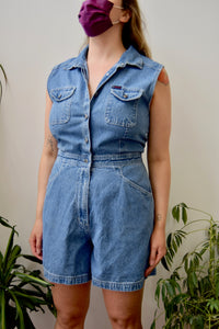 Let's Go To Disneyland Denim Romper