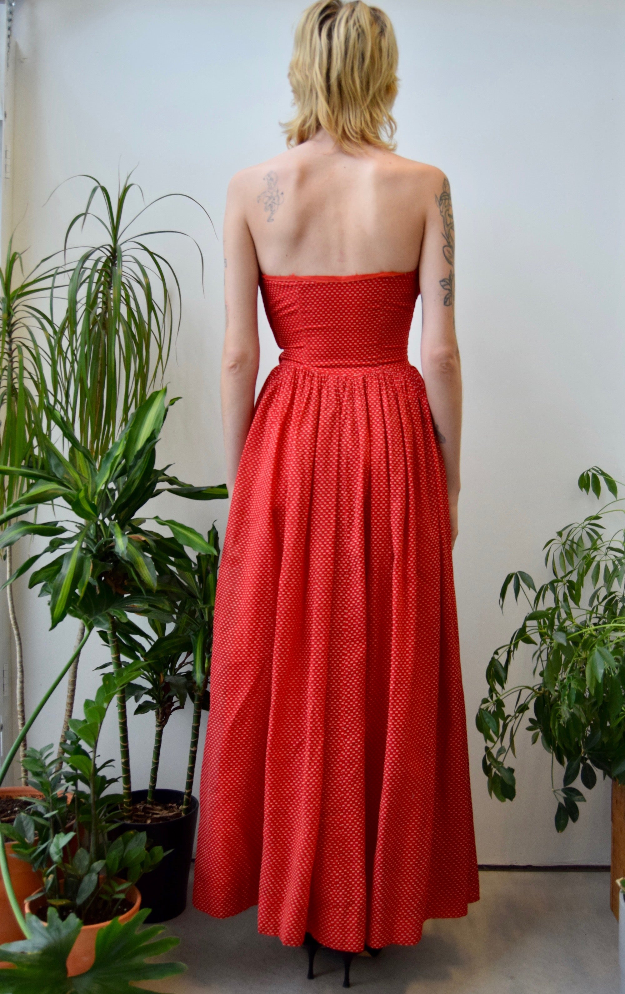 Vintage Polka Dot Gown