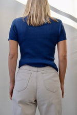 Sapphire Silk Knit Top