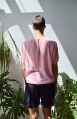 Pepto Pink Silk T-Shirt