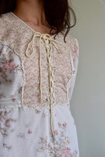 Vintage 1970's Butterfly and Wildflower Dress