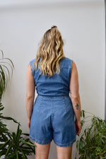 Let's Go To Disneyland Denim Romper