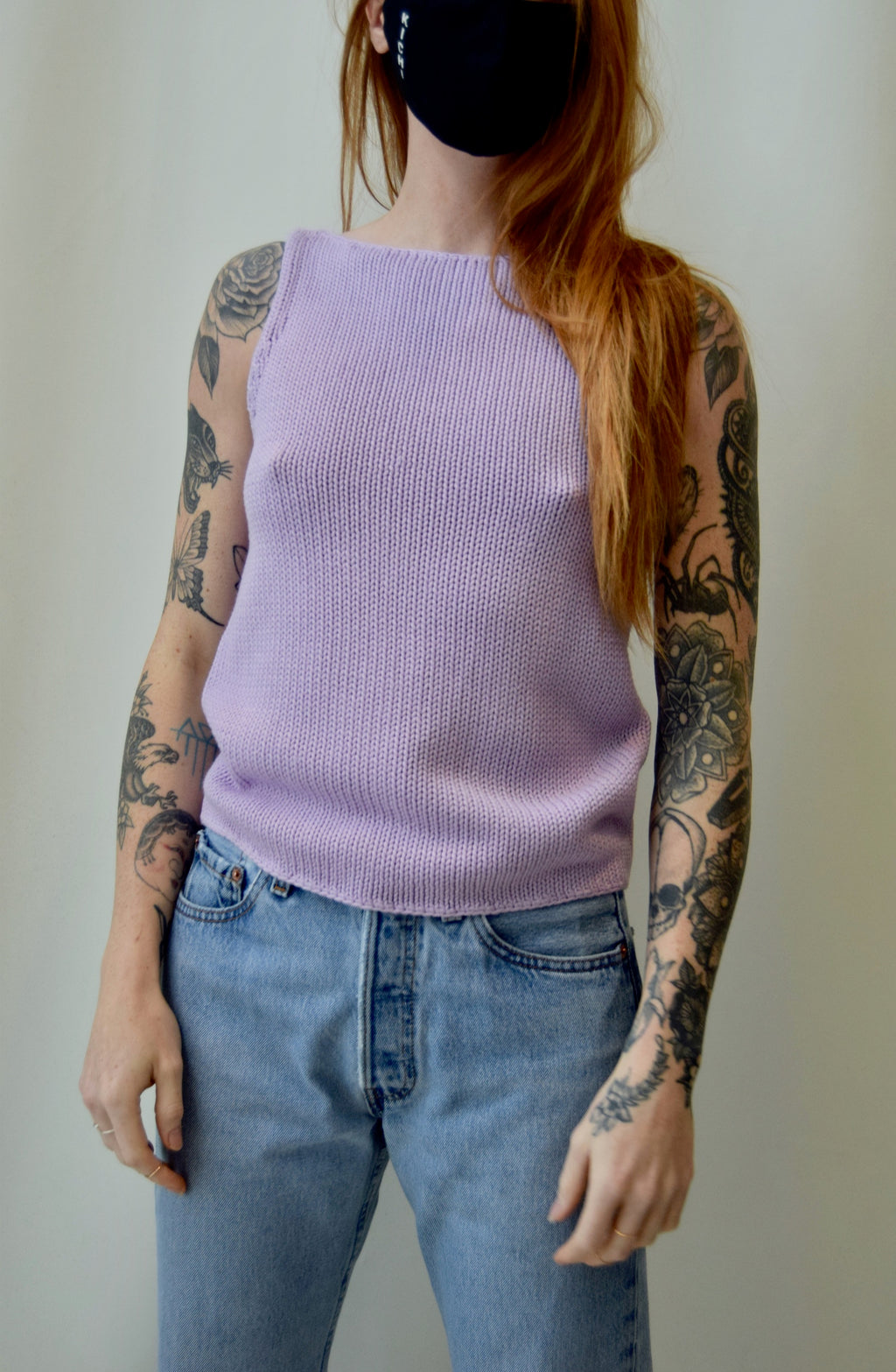 Lavender Knit Top