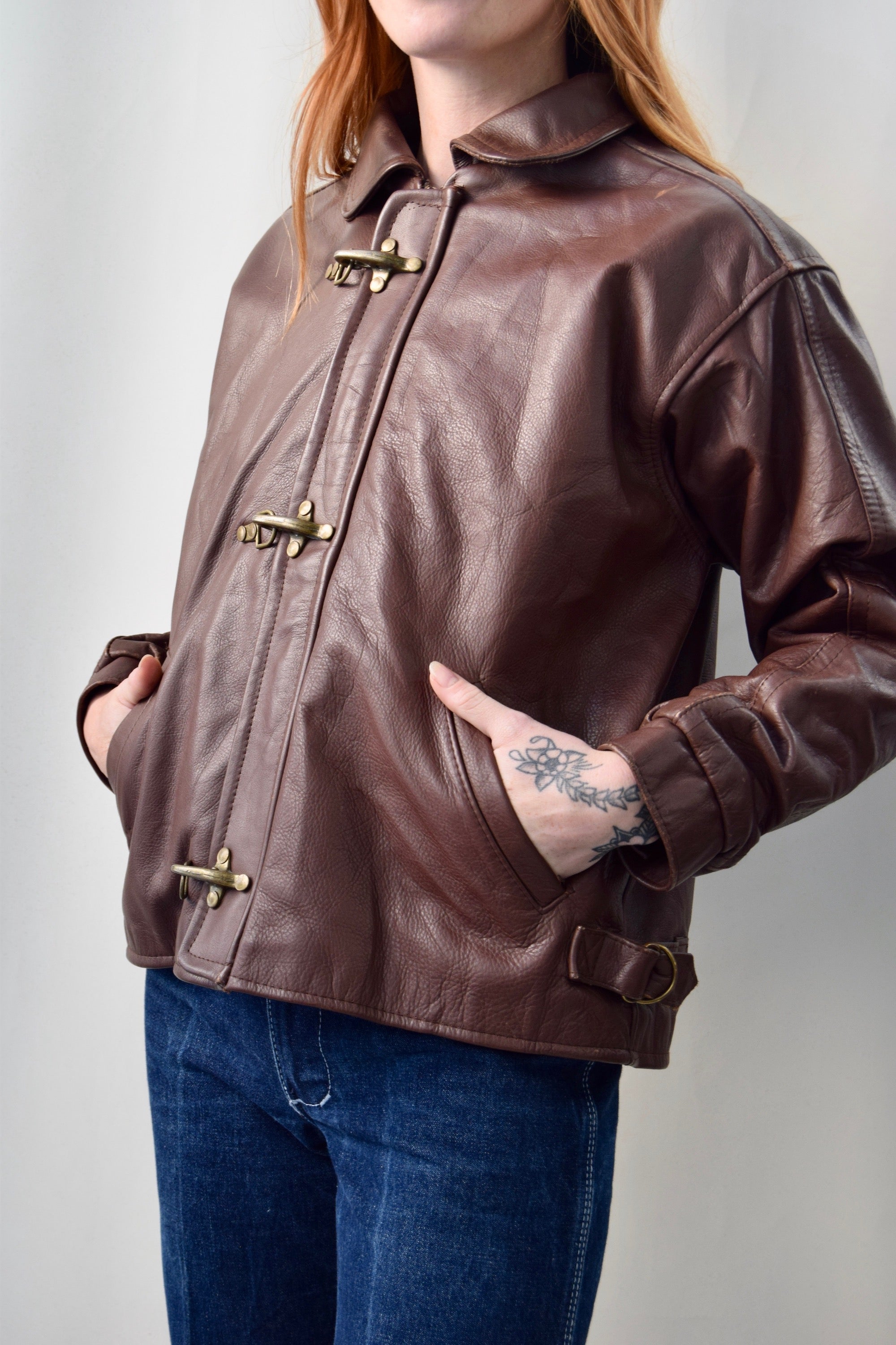40's Inspired Leather Jacket
