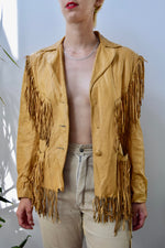 Vintage Tawny Hide Fringe Jacket