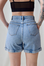 Denim Bill Blass Cuffed Shorts