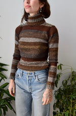 Designer Striped Turtleneck