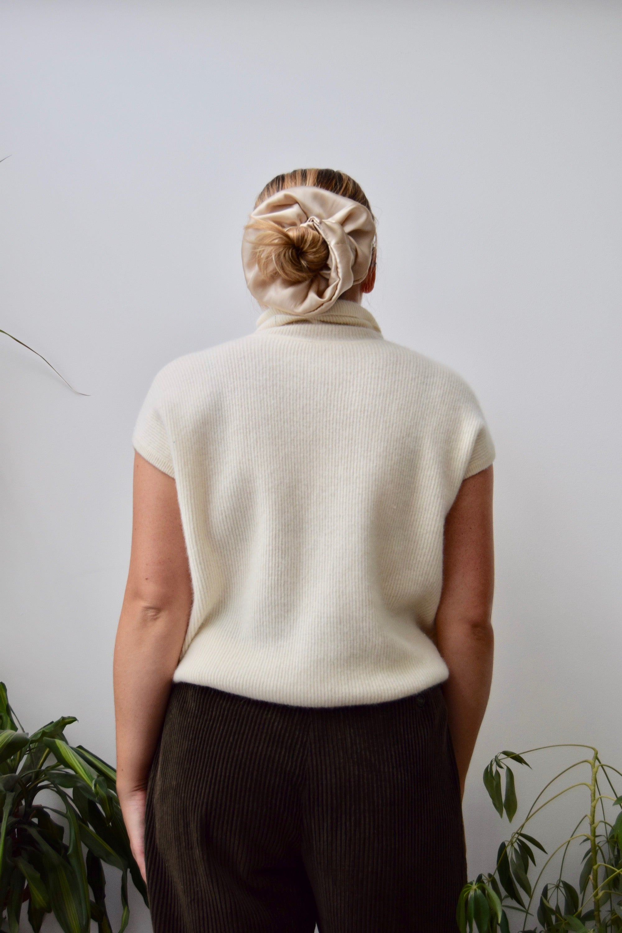 Contrast Pocket Lambswool Top