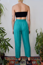 Teal Silk Trou