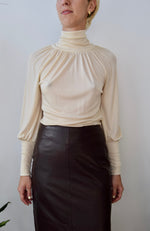 Seventies Balloon Sleeve Turtleneck
