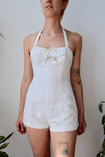 Vintage Textured Cotton Playsuit