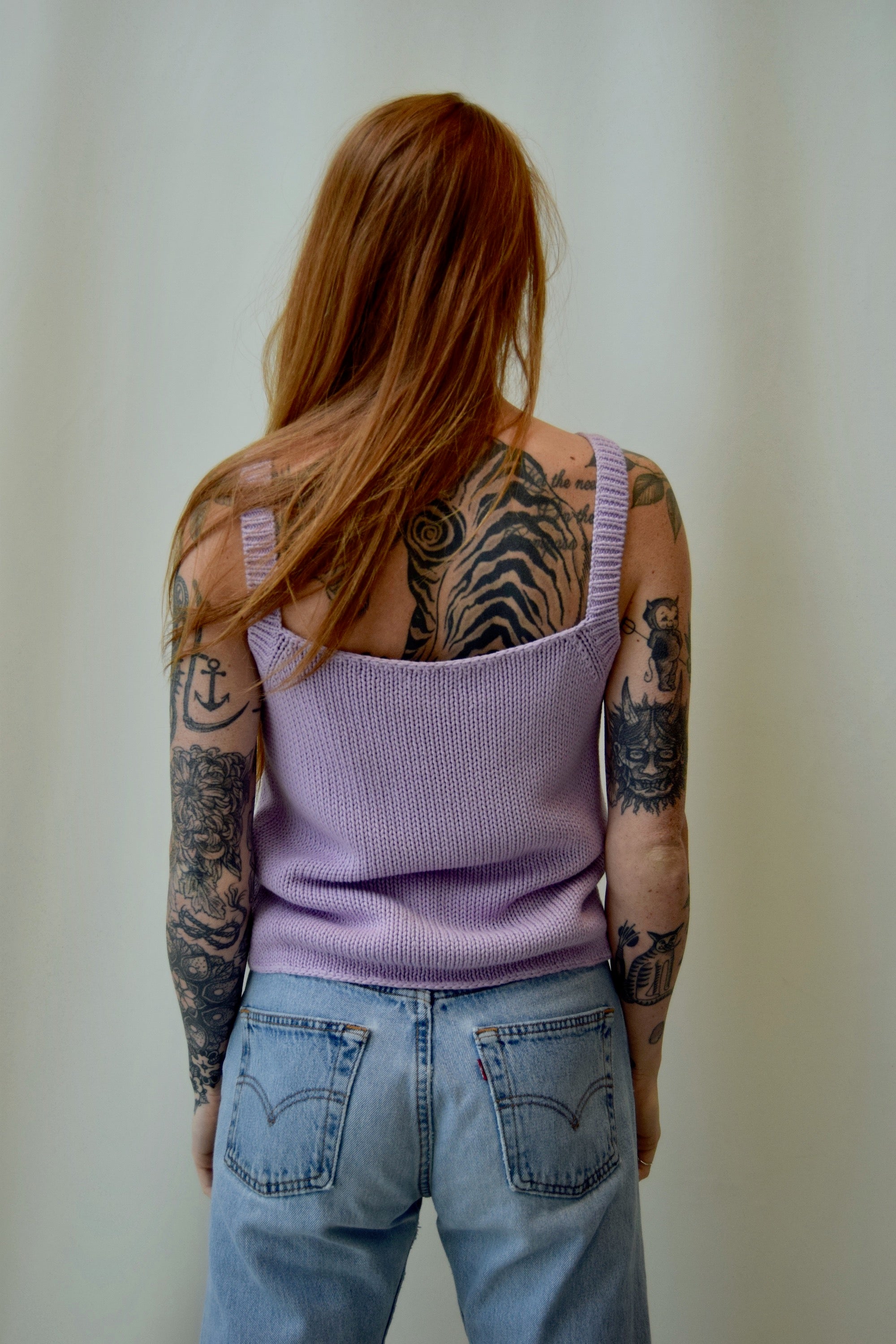 Lavender Knit Top