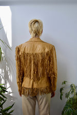 Vintage Tawny Hide Fringe Jacket