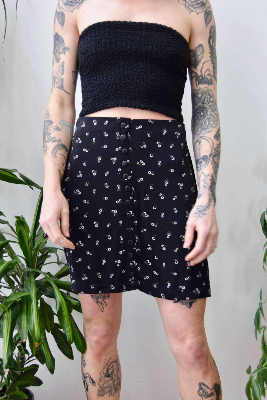 Slinky Daisy Mini Skirt