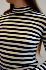 Parisian Striped Bell Sleeve Sweater