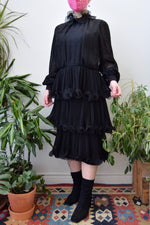 Tiered Pleated Dress