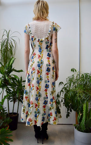 Forties 3D Flower Girl Dress