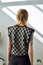 Perry Ellis Checkered Sweater Vest