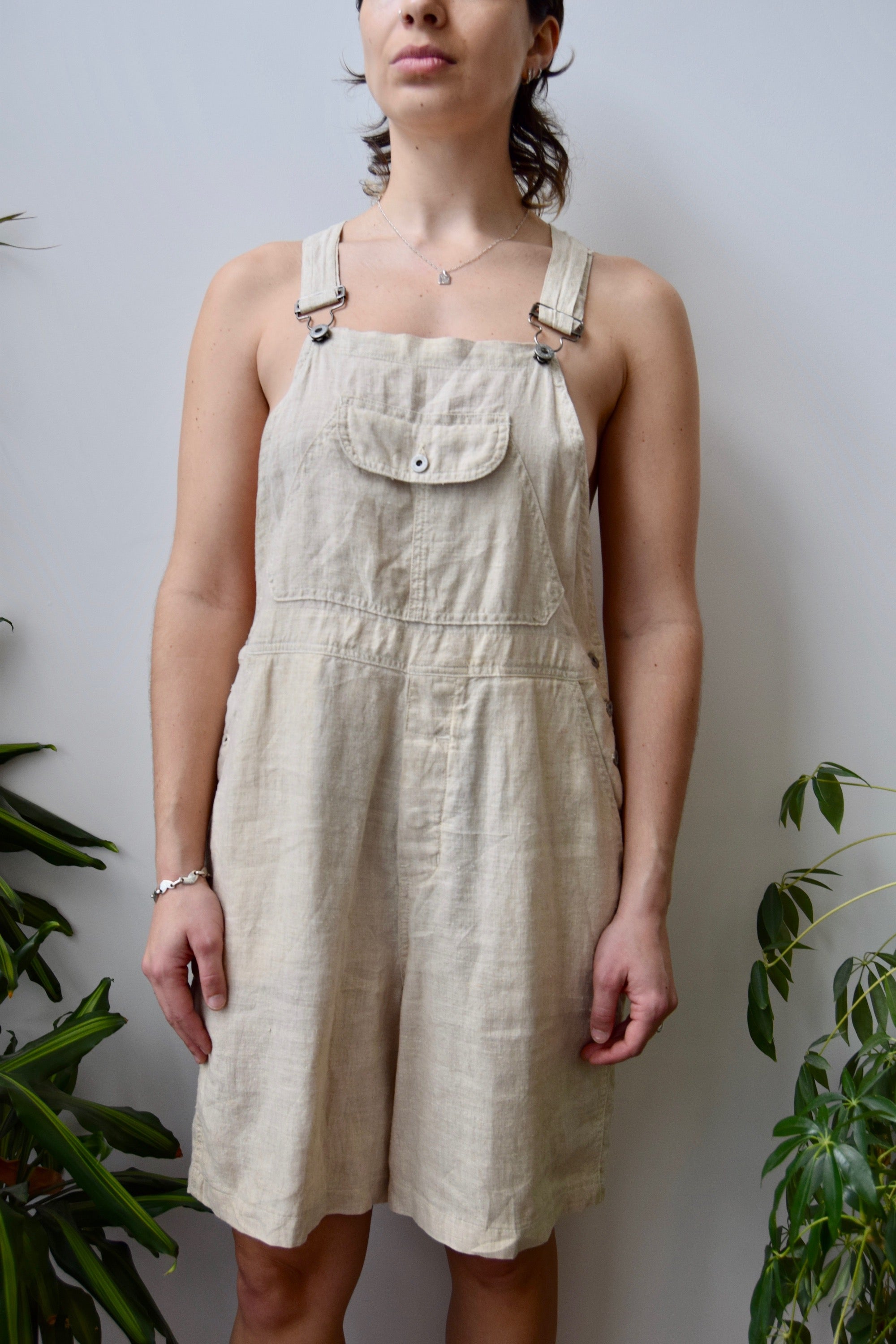 Linen Shorteralls