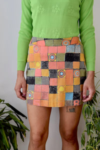 Klimt Inspired Mini Skirt