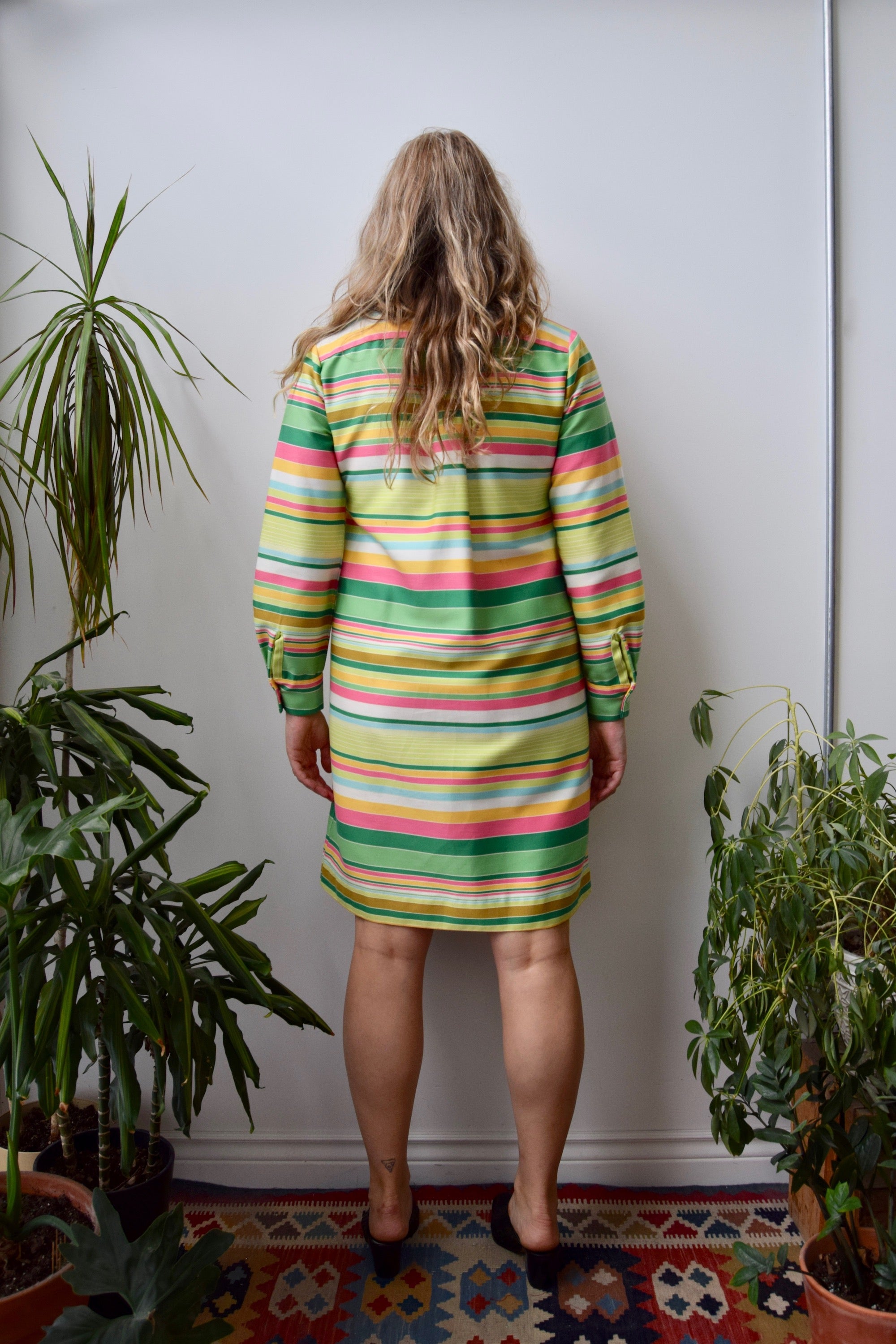 Sixties Striped Shirtdress