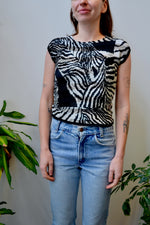 Cap Sleeve Crinkle Top